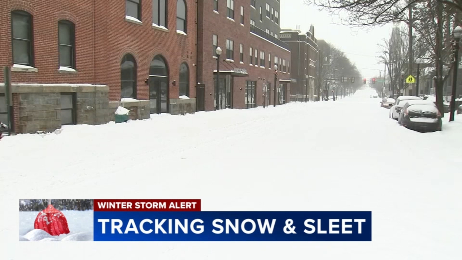 Snow blankets Lehigh Valley as storm causes travel issues - 6abc ...