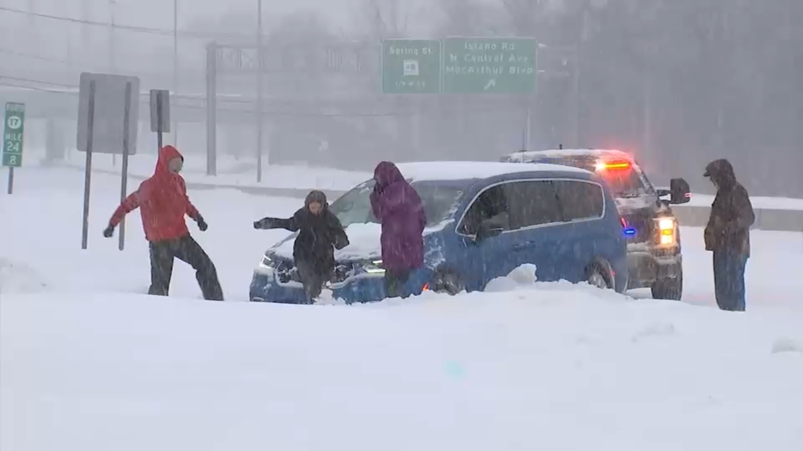 Winter storm brings heavy snow, treacherous travel to NJ - ABC7 New York