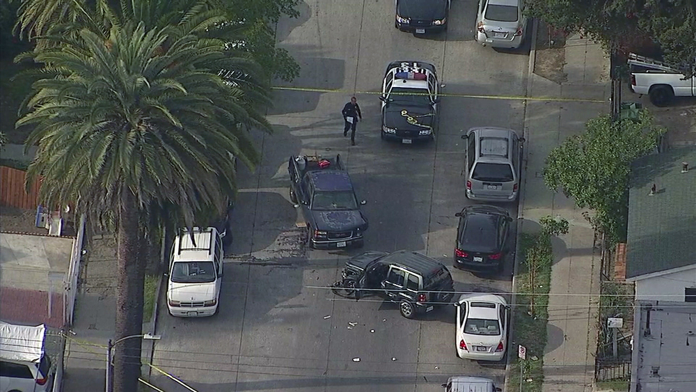 Person shot inside car near South LA school