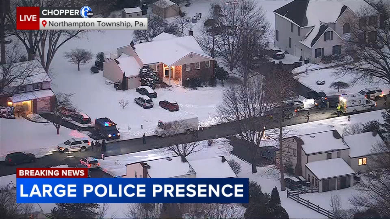 'Active death investigation' prompts large police presence in Northampton Township, Bucks County