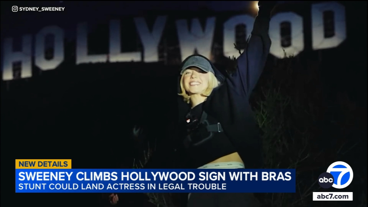 Sydney Sweeney could face legal trouble after Hollywood Sign bra stunt