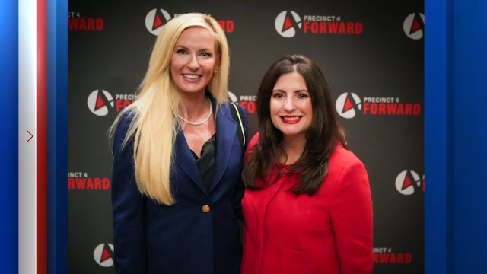 Attorney Tara Arnold (left) with Harris County Commissioner Lesley Briones (right)