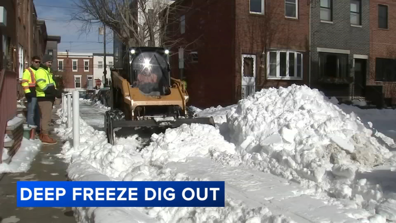 Crews work to dig out Philadelphia streets as some residents grow frustrated