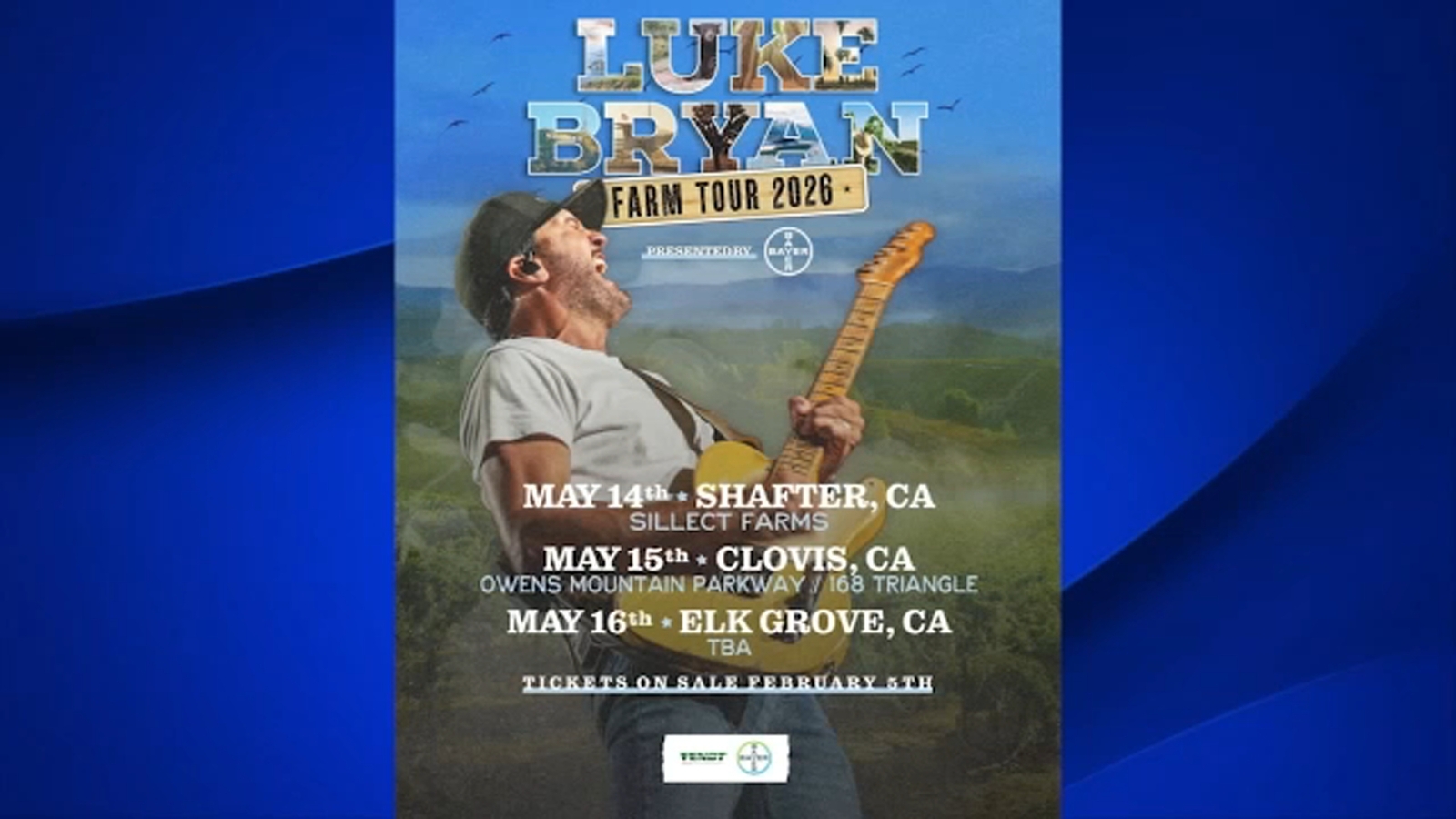 Luke Bryan's Farm Tour returns to Clovis in May
