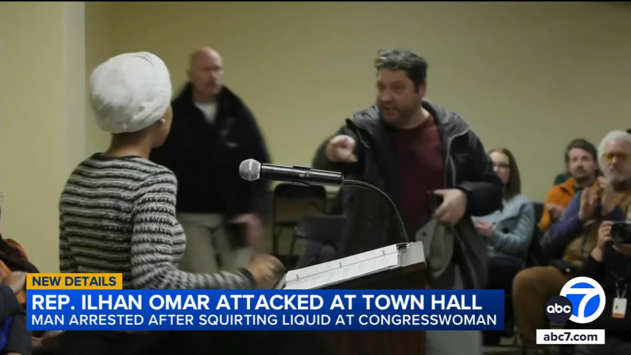 Rep. Ilhan Omar attacked during Minneapolis town hall