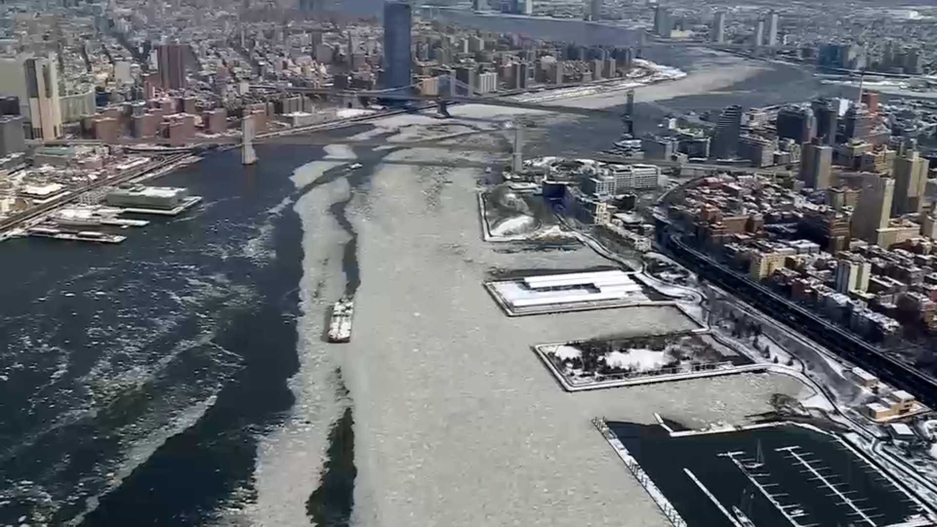 Some New York City, New Jersey ferry services suspended, disrupted by ice on Hudson, East rivers - ABC7 New York