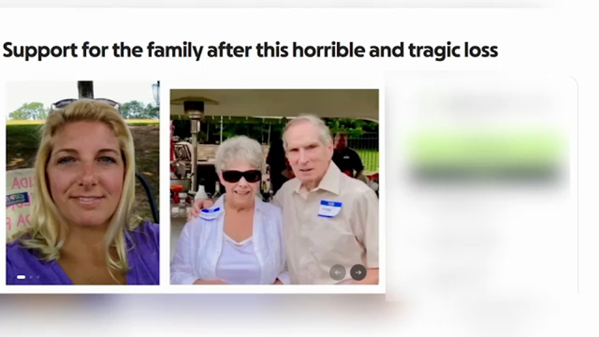 IMMAGINE: La foto della raccolta fondi GoFundMe mostra le vittime di omicidio Deborah Castiglia, Judith Castiglia e suo marito Fred.