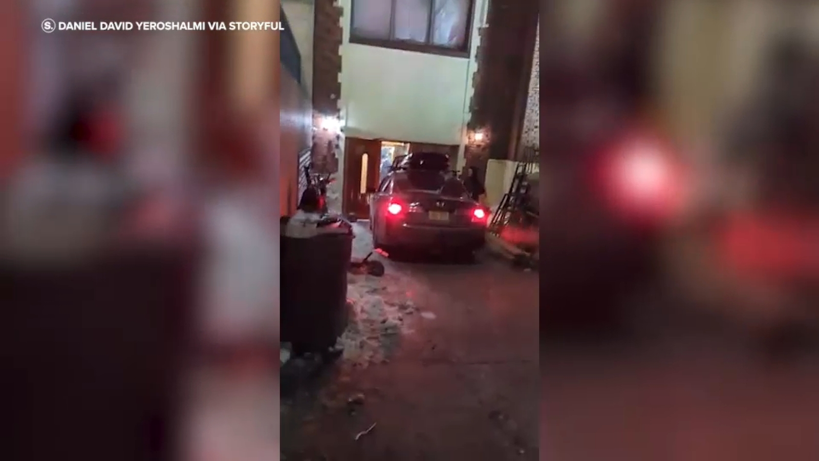 Shocking video shows car slamming into Chabad World Headquarters in Brooklyn; driver in custody