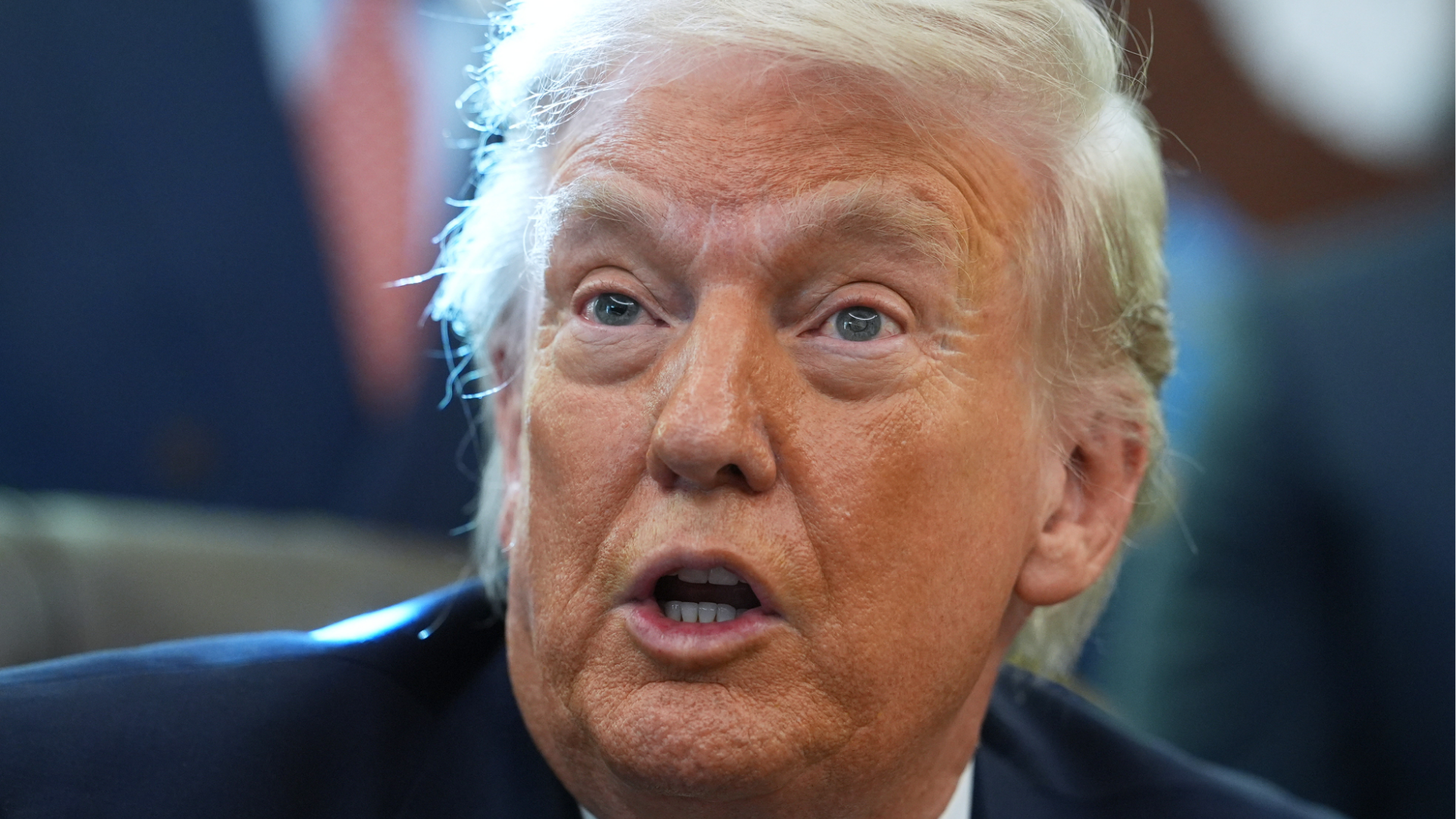 President Donald Trump speaks during an event in the Oval Office of the White House, Friday, Jan. 30, 2026, in Washington.