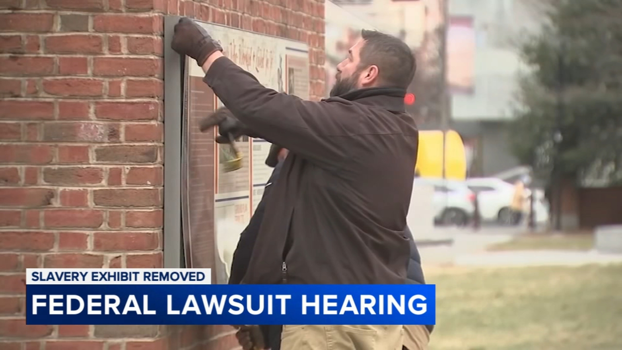 Philadelphia presses case to restore slavery exhibits as judge questions federal authority
