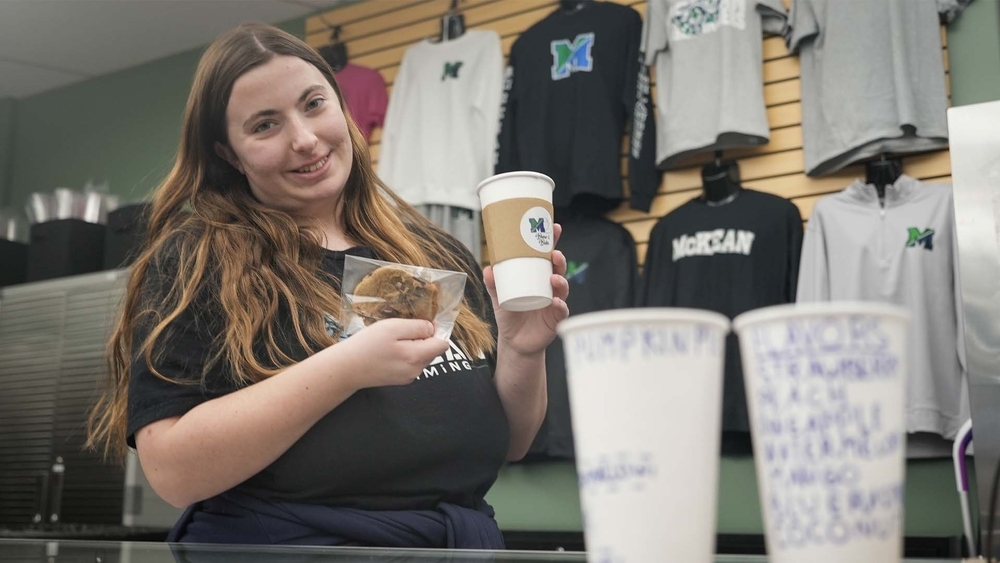 Special education students serve smiles at school cafe in Delaware