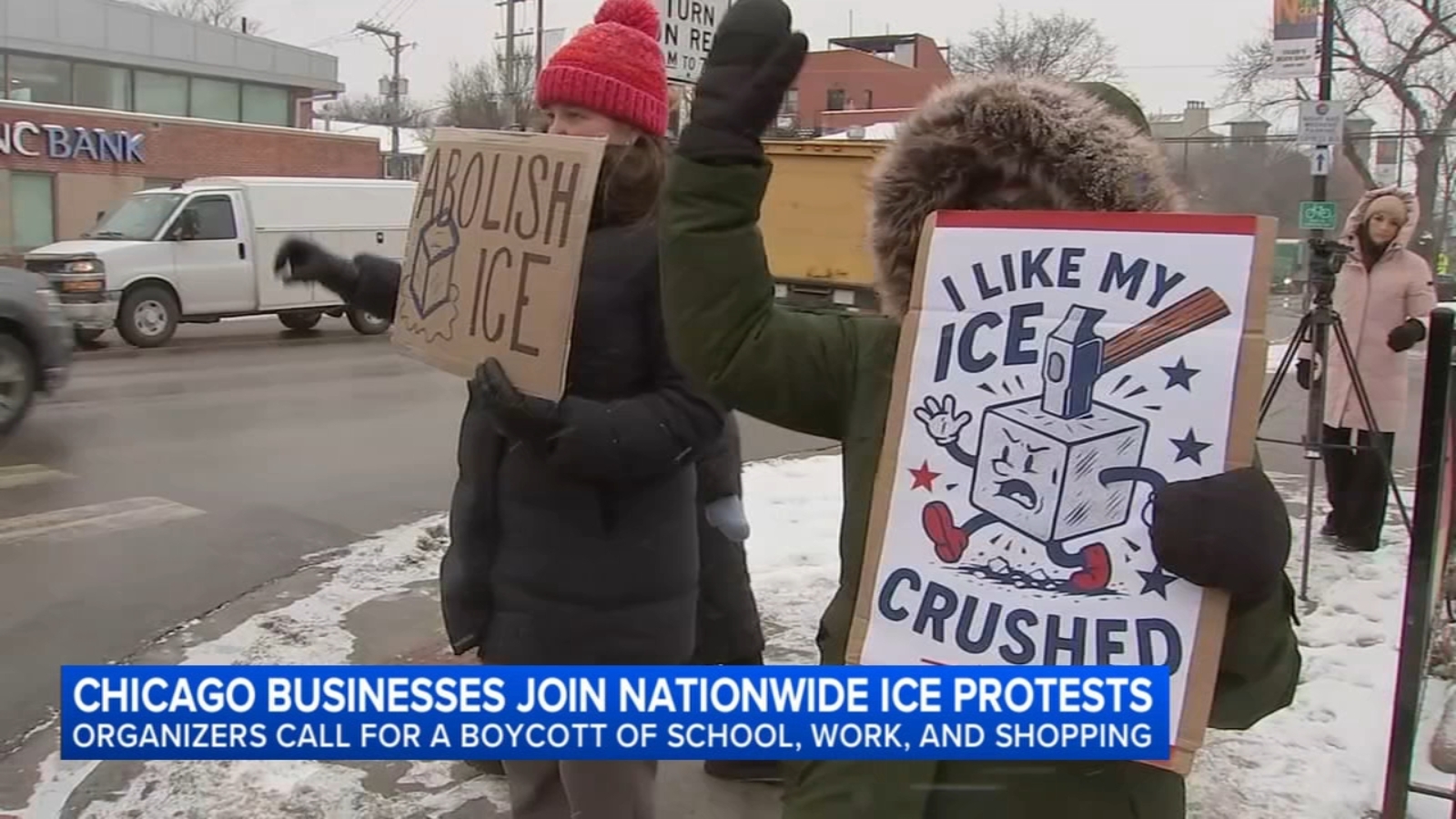 Demonstrators in Chicago protest ICE, Border Patrol shootings ...