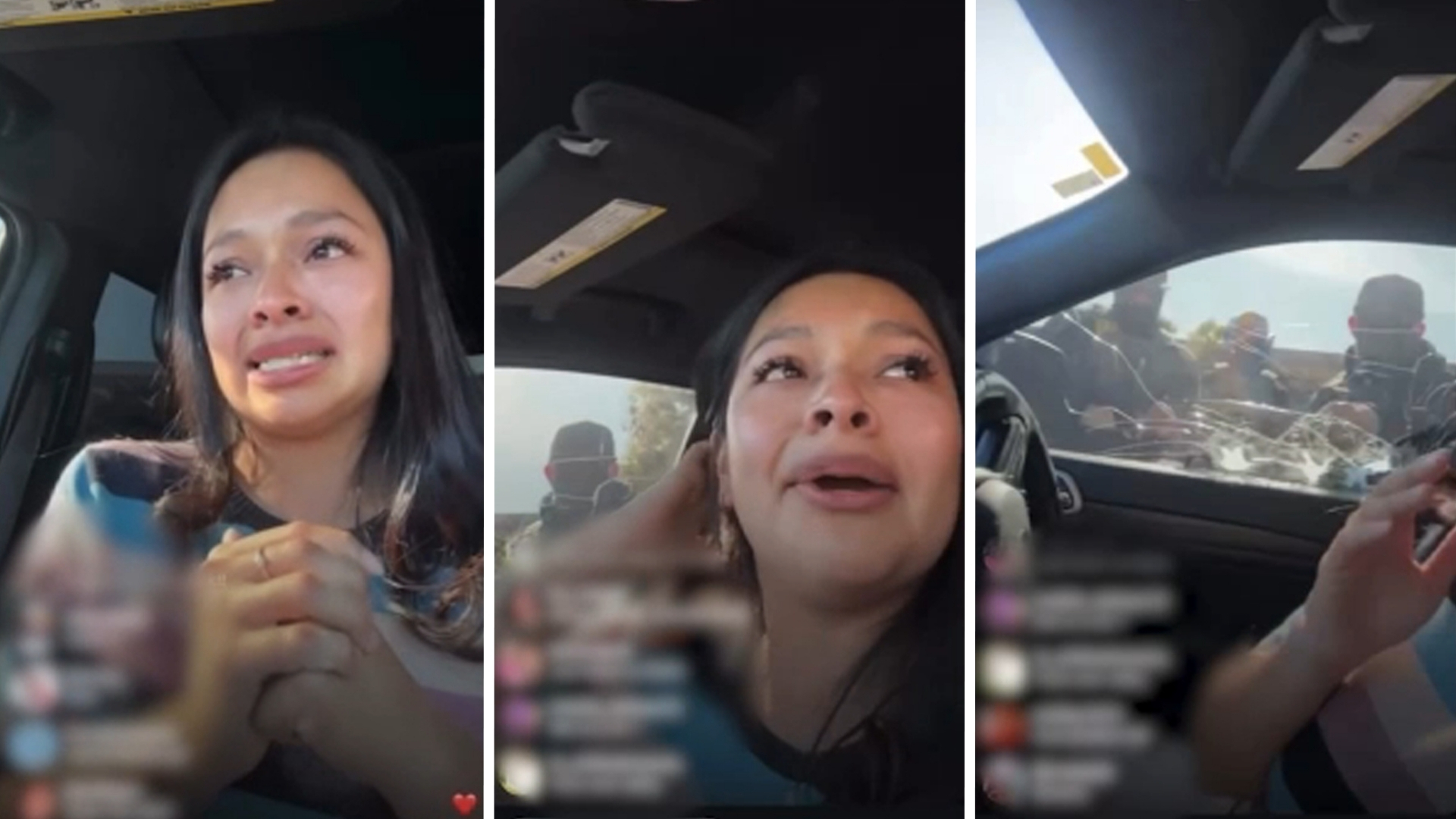 Woman livestreams ICE detainment as agents smash car window in El Monte: 'Lord, please protect me'