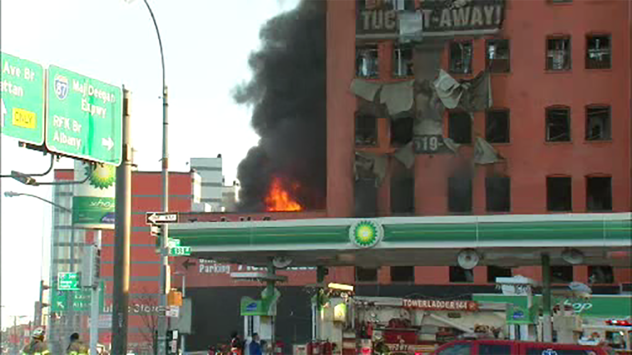 Fire tears through storage facility in the Bronx