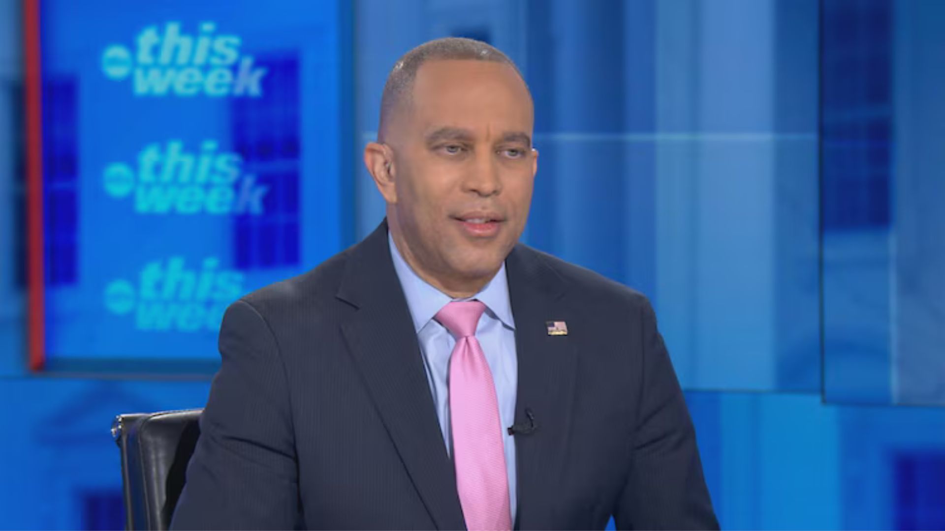 House Minority Leader Hakeem Jeffries appears on ABC News' "This Week" on Feb. 1, 2026.