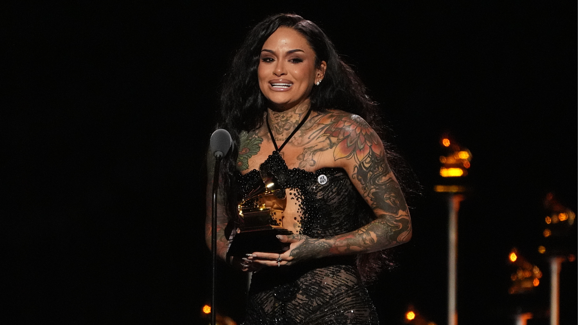 Kehlani accepts the grant for champion R&B show for "Folded" during the 68th yearly Grammy Awards connected Sunday, Feb. 1, 2026, successful Los Angeles.