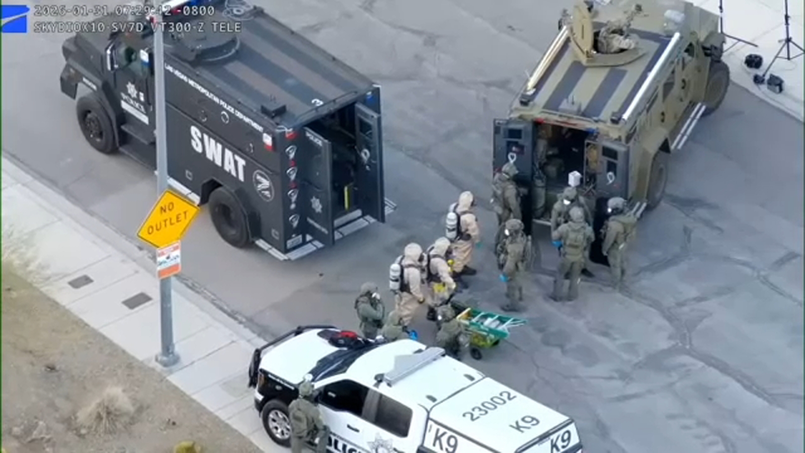 Hazmat, SWAT, FBI swarm Las Vegas home after possible biolab found