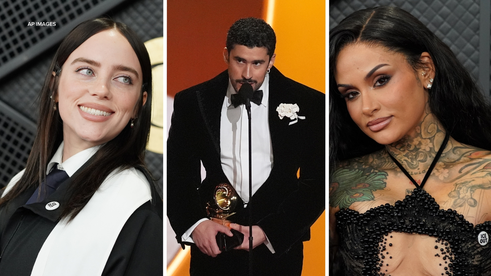 Music's biggest stars use the Grammys stage to protest Trump's immigration crackdown