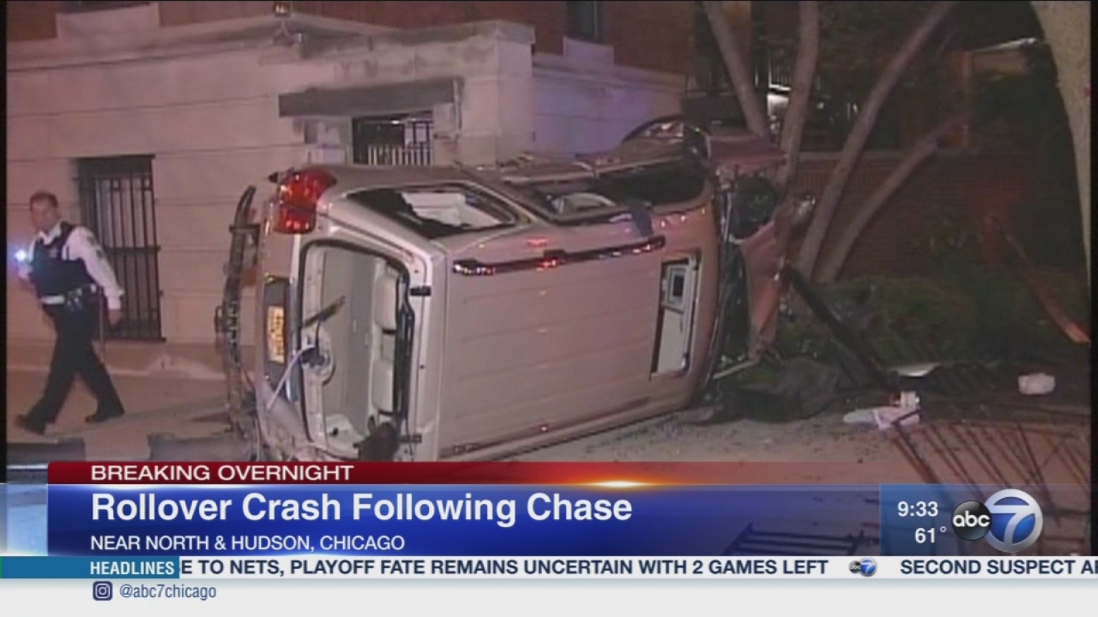 Police: Wrong-way driver cited after Old Town chase, crash - ABC7 Chicago