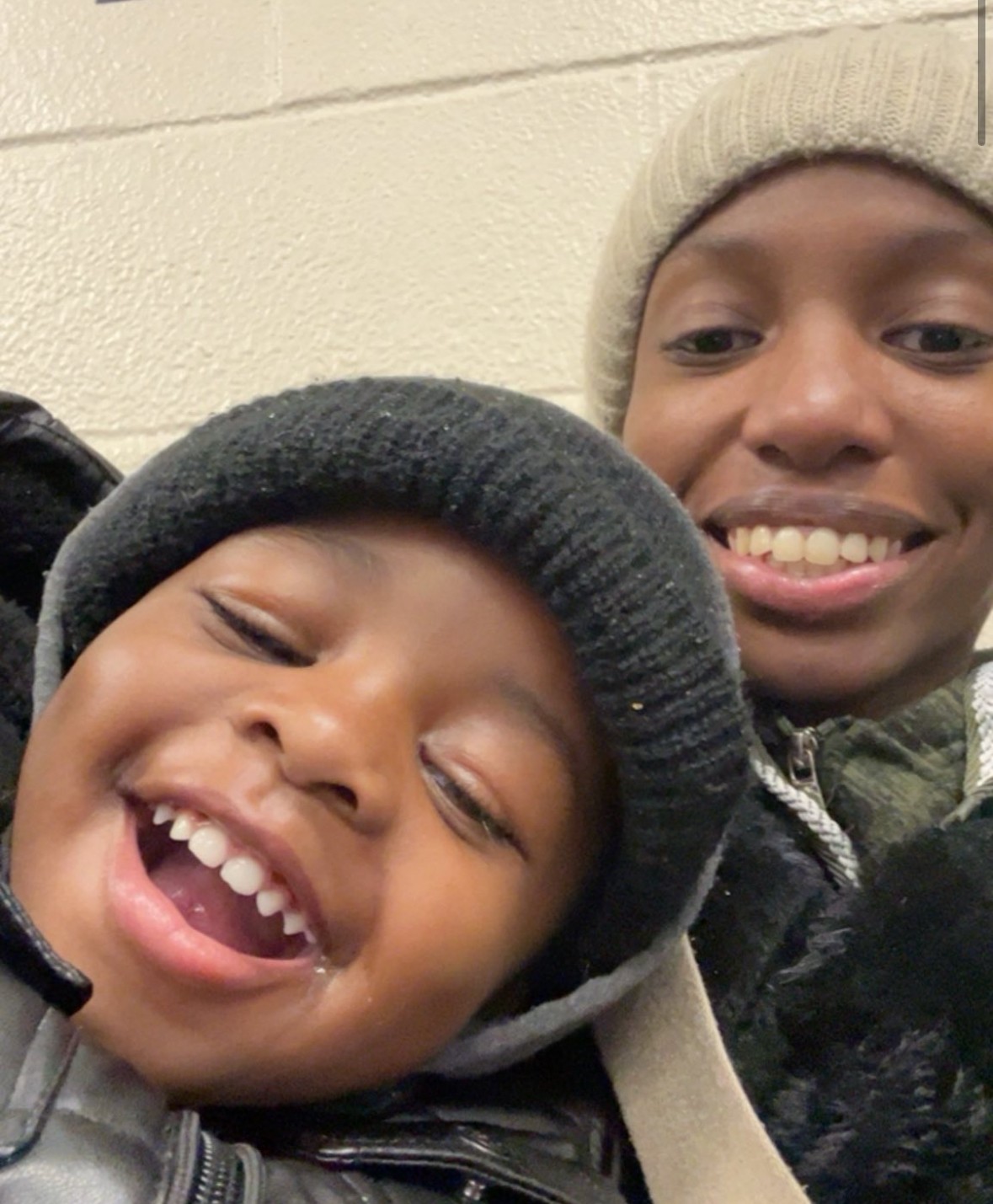 Cyndy Williams and her son, Maliek.