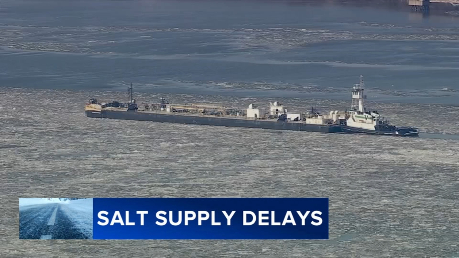 Icy Delaware River delays Philadelphia's salt resupply