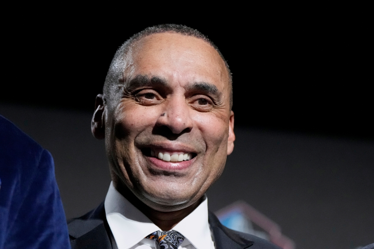 Roger Craig smiles after being announced for the Pro Football Hall of Fame class of 2026 during football's NFL Honors award show in San Francisco, Thursday, Feb. 5, 2026.
