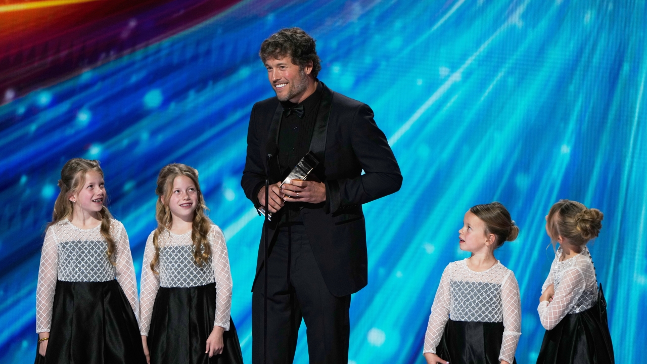 Rams' Matthew Stafford accepts the AP Most Valuable Player award during the NFL Honors award show, Thursday, Feb. 5, 2026, in San Francisco.