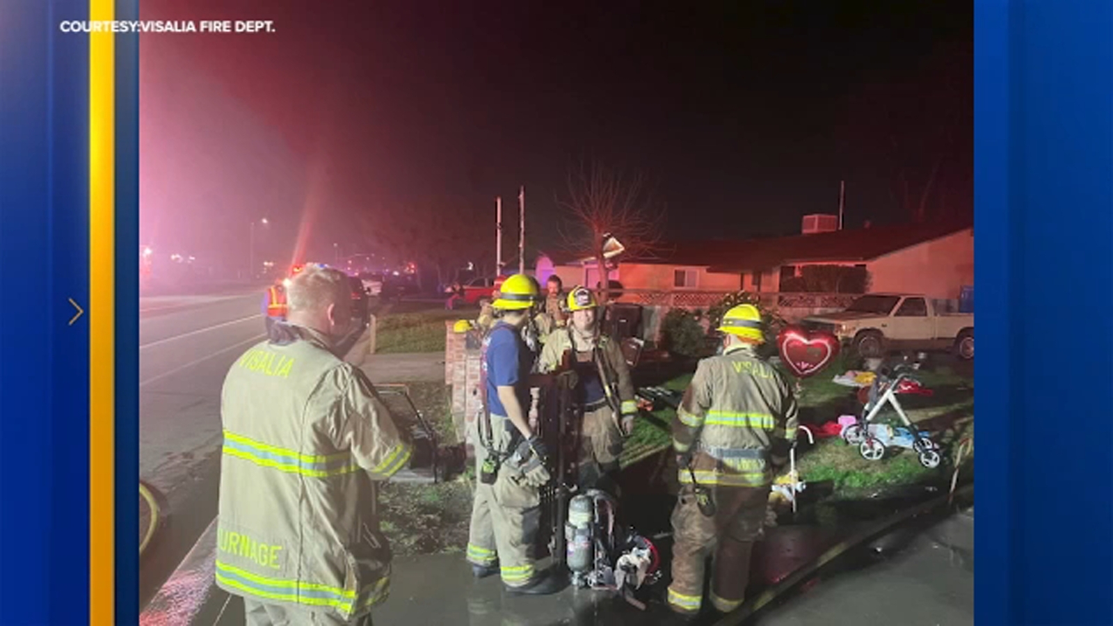 7 displaced, 1 injured after house fire in Visalia, officials say