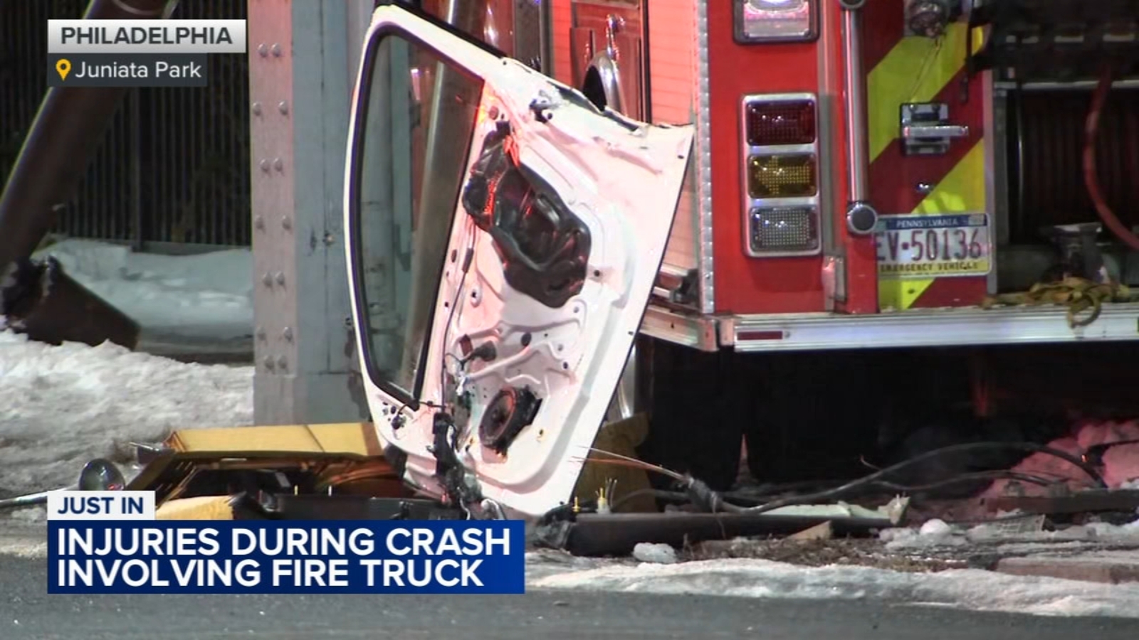 2 children among injured in crash involving Philadelphia fire truck, SUV
