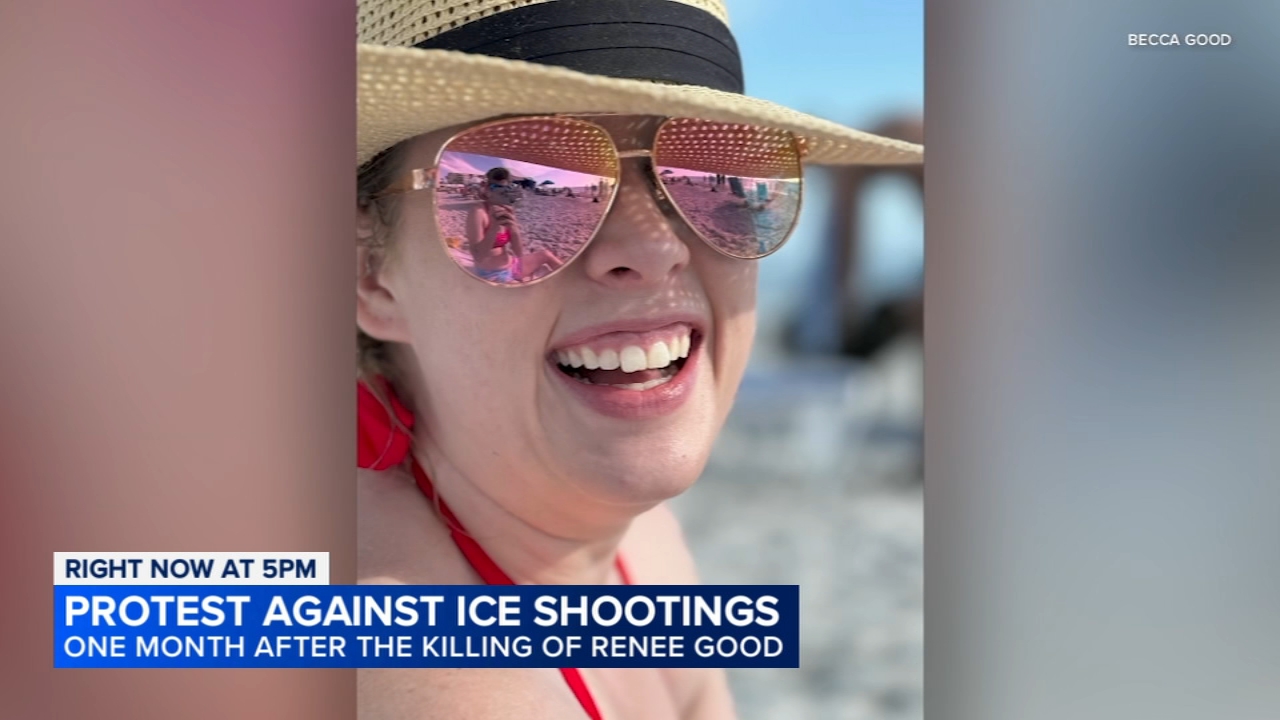 Anti-ICE protests held in Chicago area month after Renee Good shooting