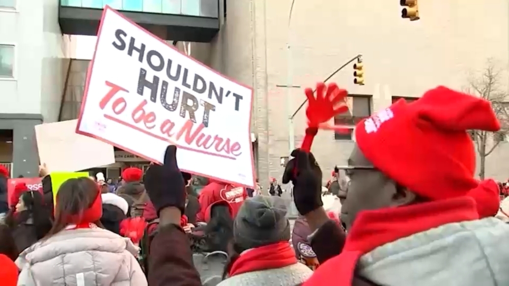 Striking nurses in NYC report progress