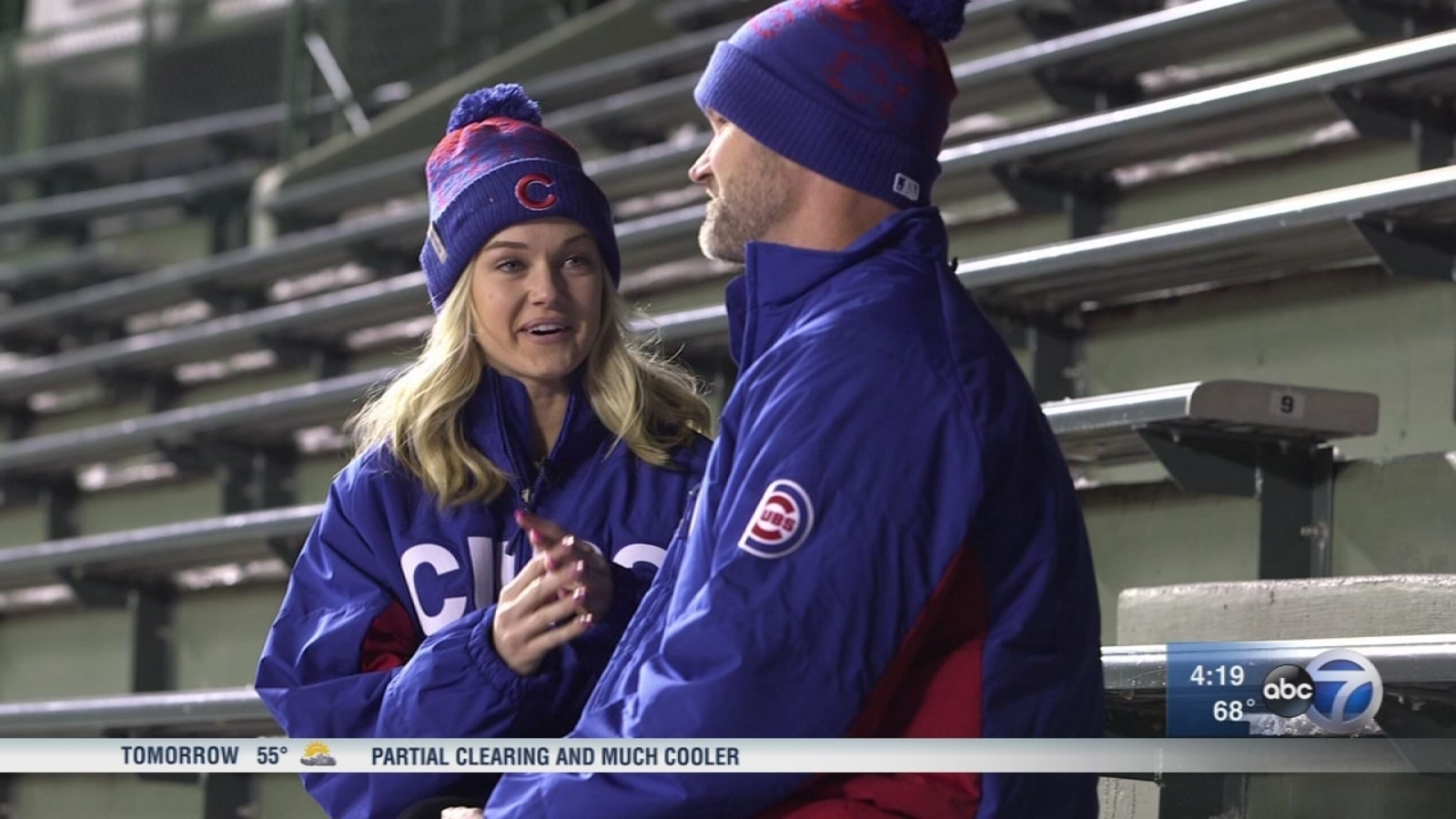 David Ross returns to Wrigley Field with Lindsay Arnold ABC7 Chicago