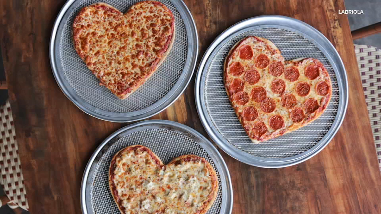 Labriola teaches ABC7 how to make heart-shaped pizza for Valentine's