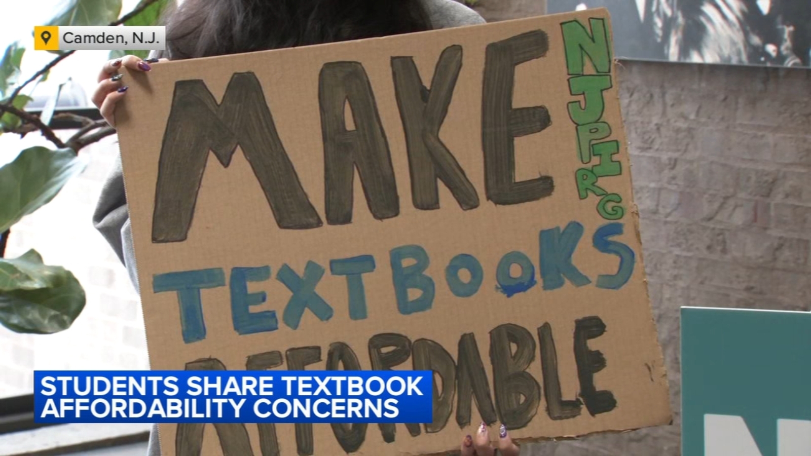 College students in New Jersey speak out against the rising cost of textbooks