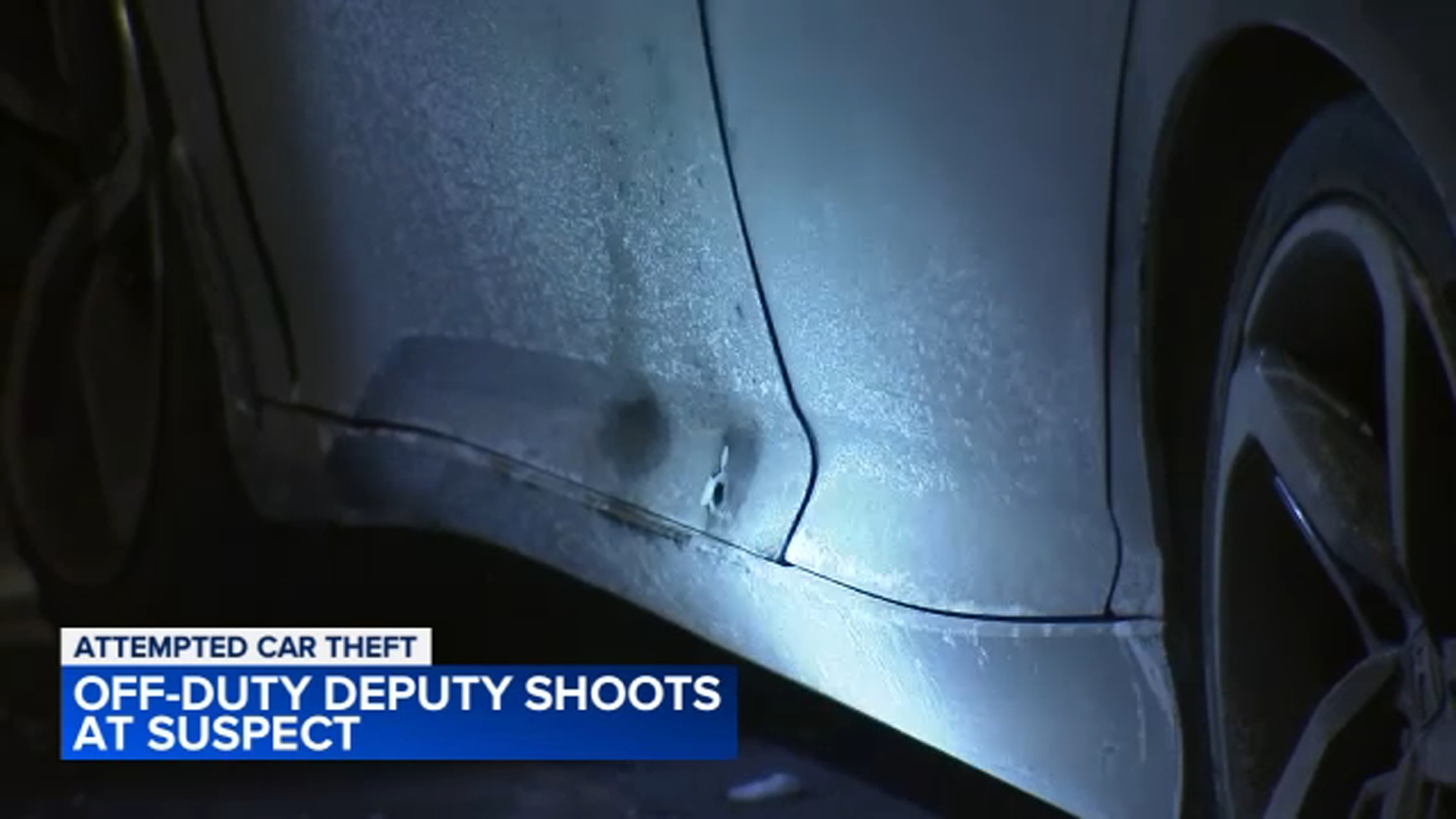 Off-duty sheriff's deputy shoots at alleged car thief in Southwest Philadelphia