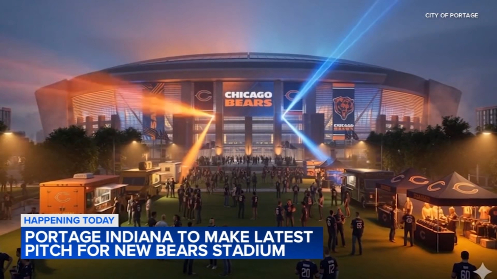 Portage, Indiana makes play for Chicago Bears stadium
