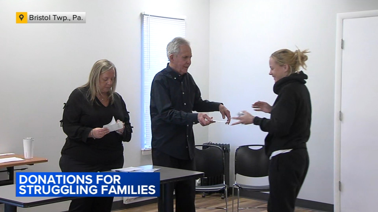 Local couple donates money to struggling families
