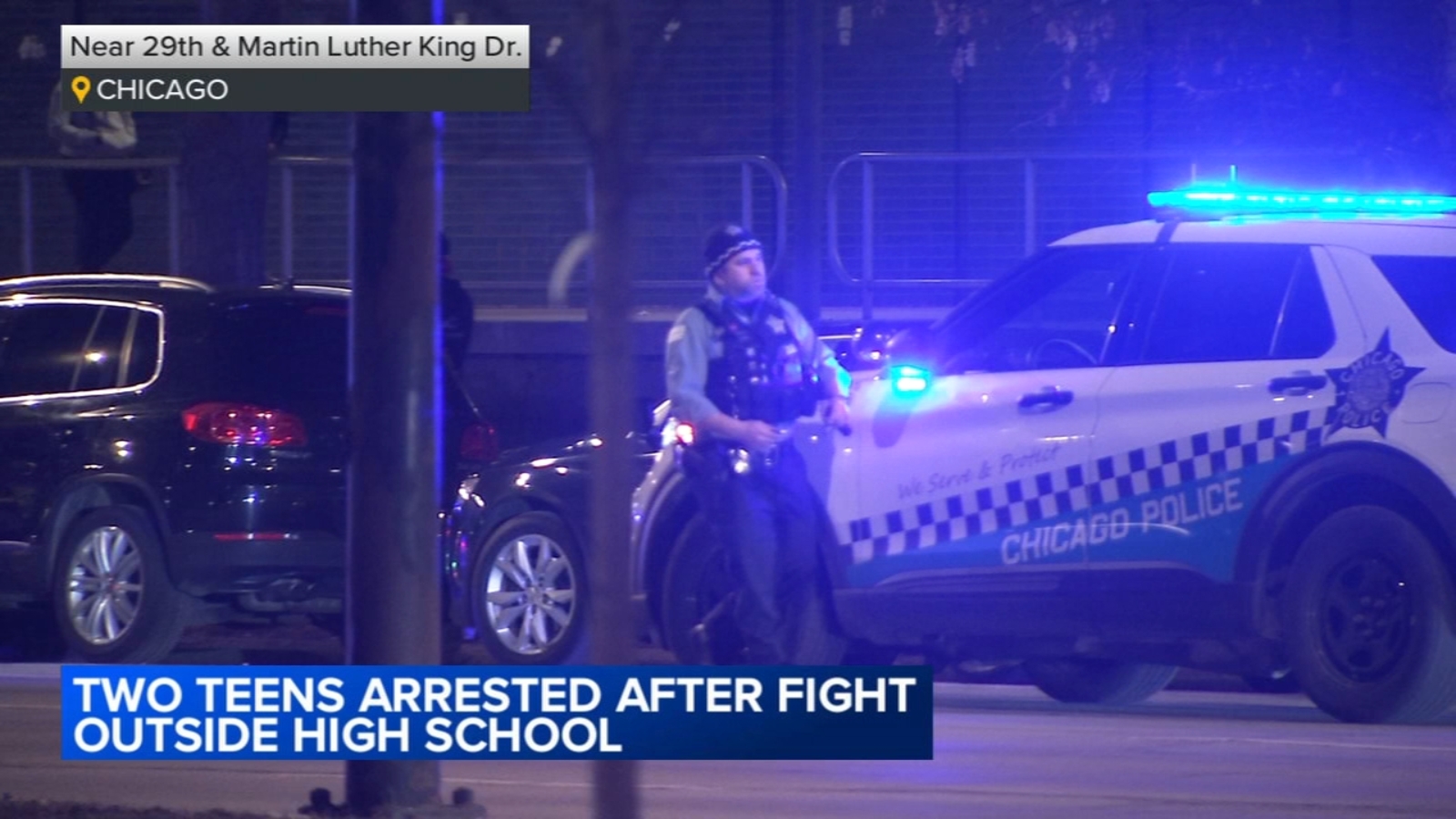 Teen boy, girl arrested after large fight after Chicago high school basketball game in Bronzeville