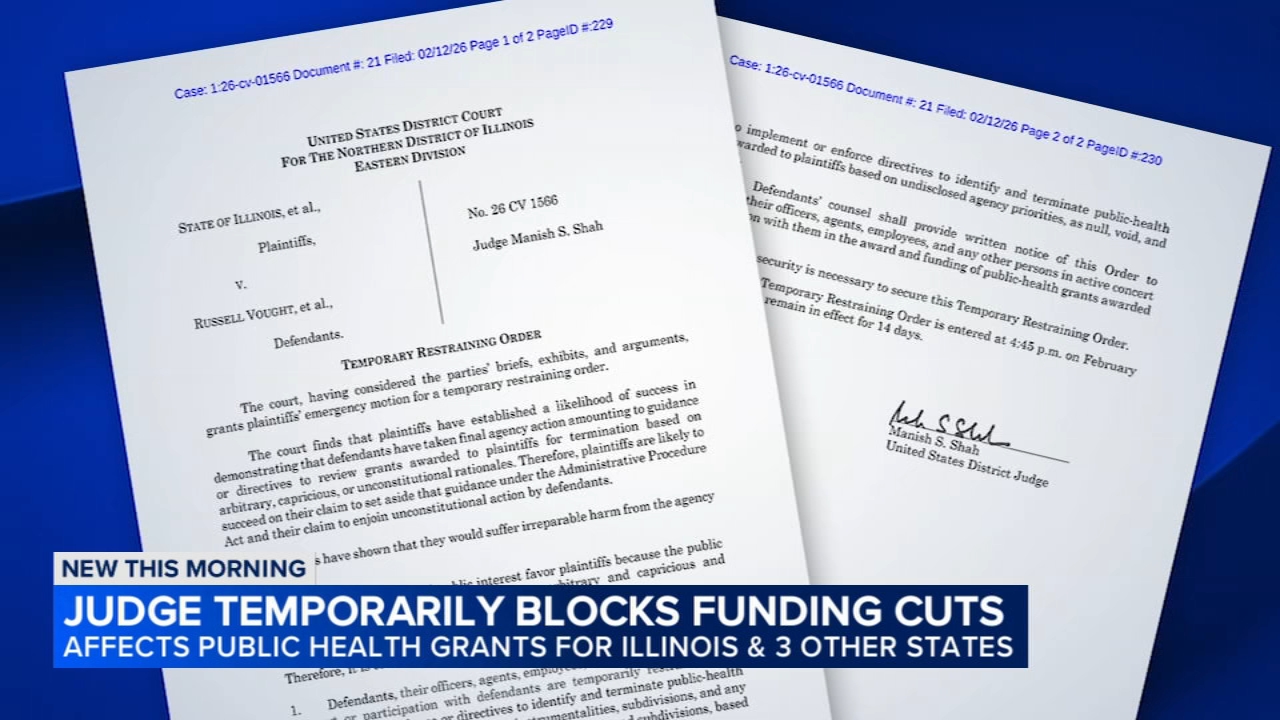 Judge blocks Trump admin health care cuts for IL