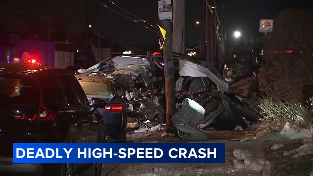 Engine flies out of SUV during deadly high-speed crash in Torresdale
