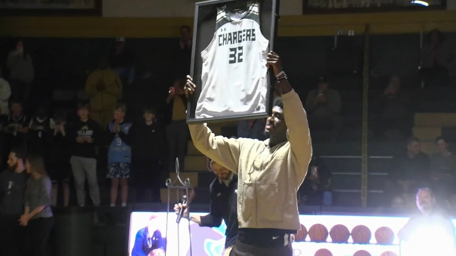Drake Powell has jersey retired by alma mater Northwood High School