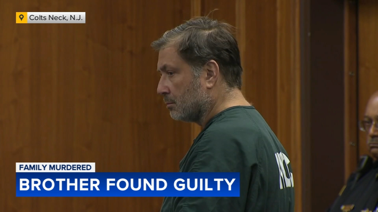New Jersey man found guilty of killing brother and his family, then lighting fires to cover it up