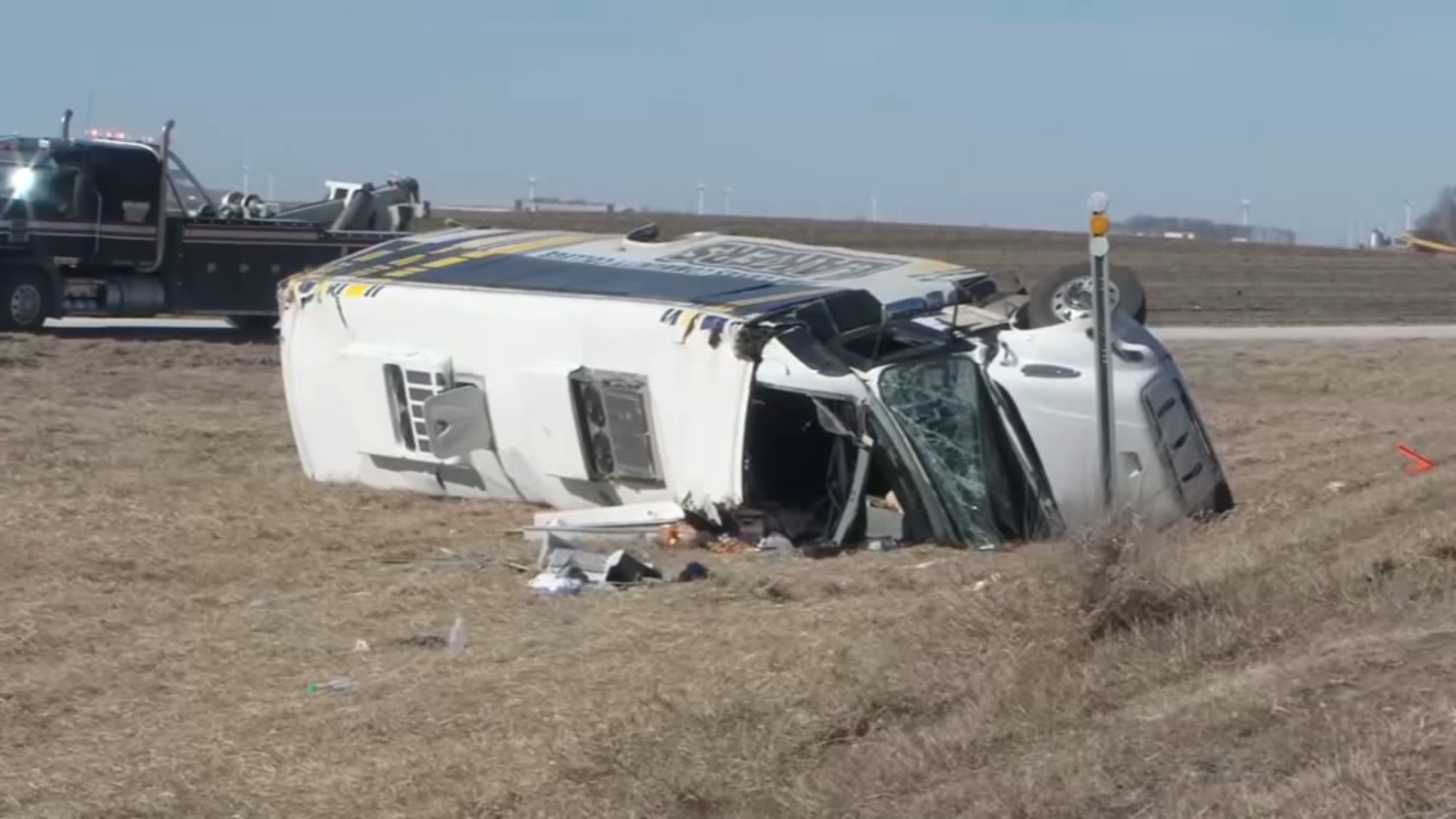 College baseball player killed, 32 others injured in Iowa bus crash: officials