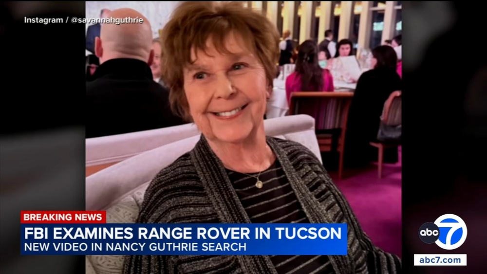 FBI examines Range Rover in Tucson amid search for Nancy Guthrie