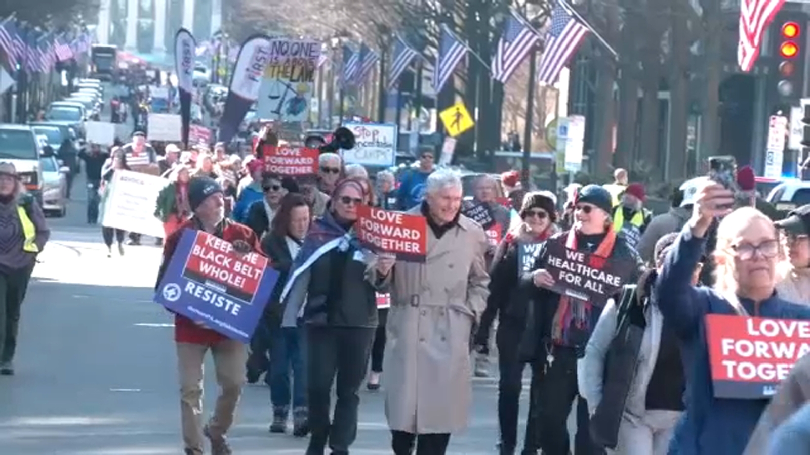 Hundreds walk 50 miles in 'Love Forward Together' movement in North Carolina