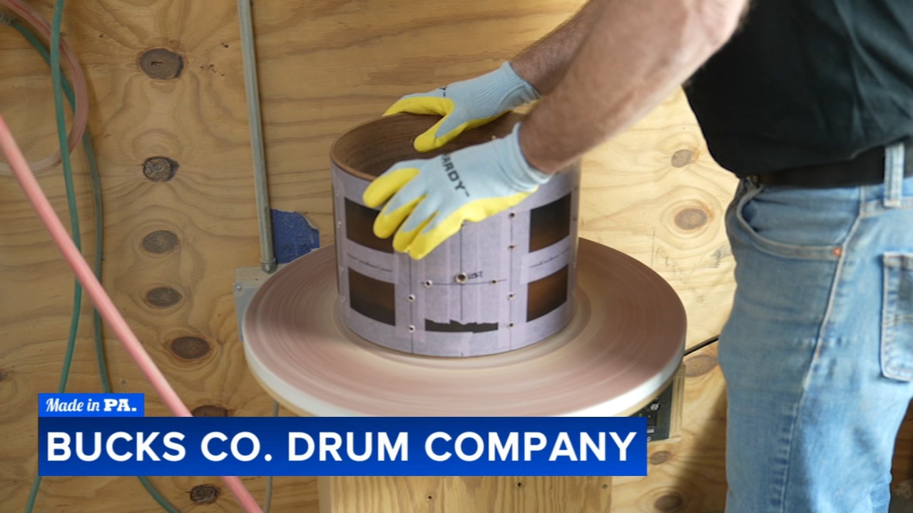Warrington craftsman builds pro-level drums by hand at Bucks County Drum Company