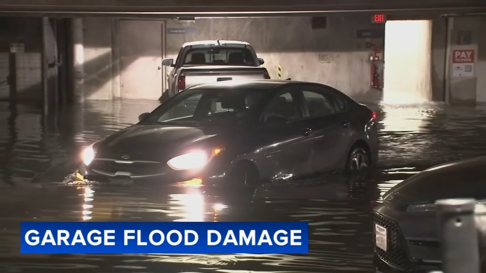 Flooding at parking garage affects nearly 20 vehicles
