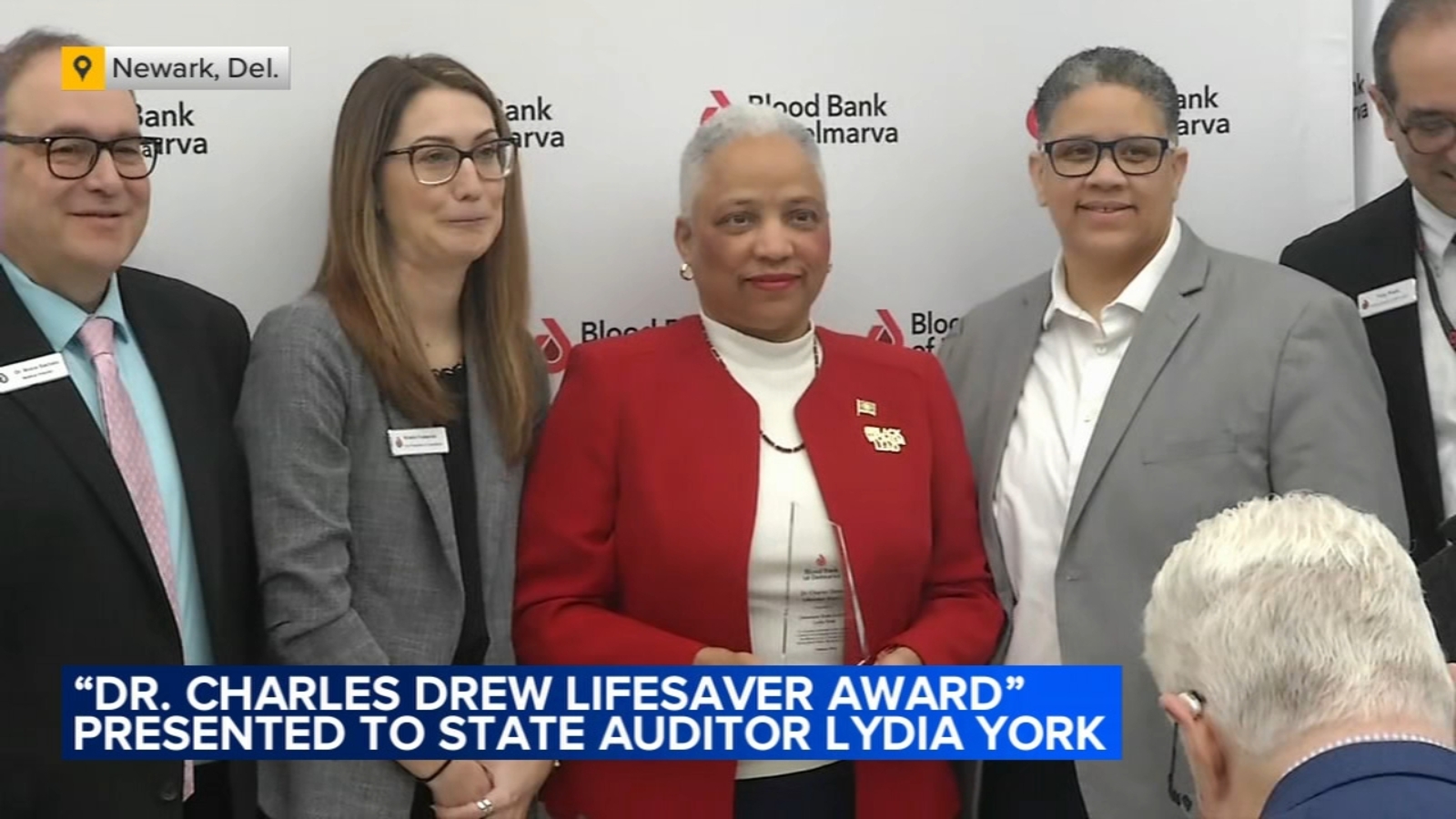 Blood Bank of Delmarva presents annual 'Lifesaver Award' to Delaware State Auditor