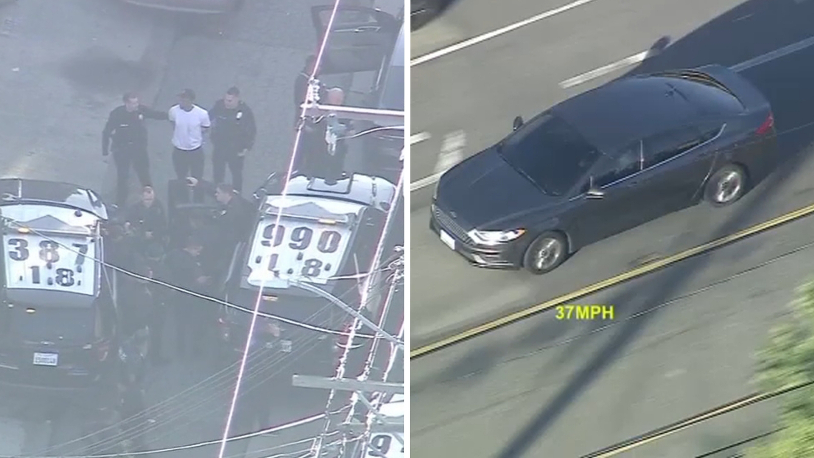 Shooting suspect in custody after leading police on pursuit in Inglewood area Shooting suspect in custody after leading police on pursuit in Inglewood area