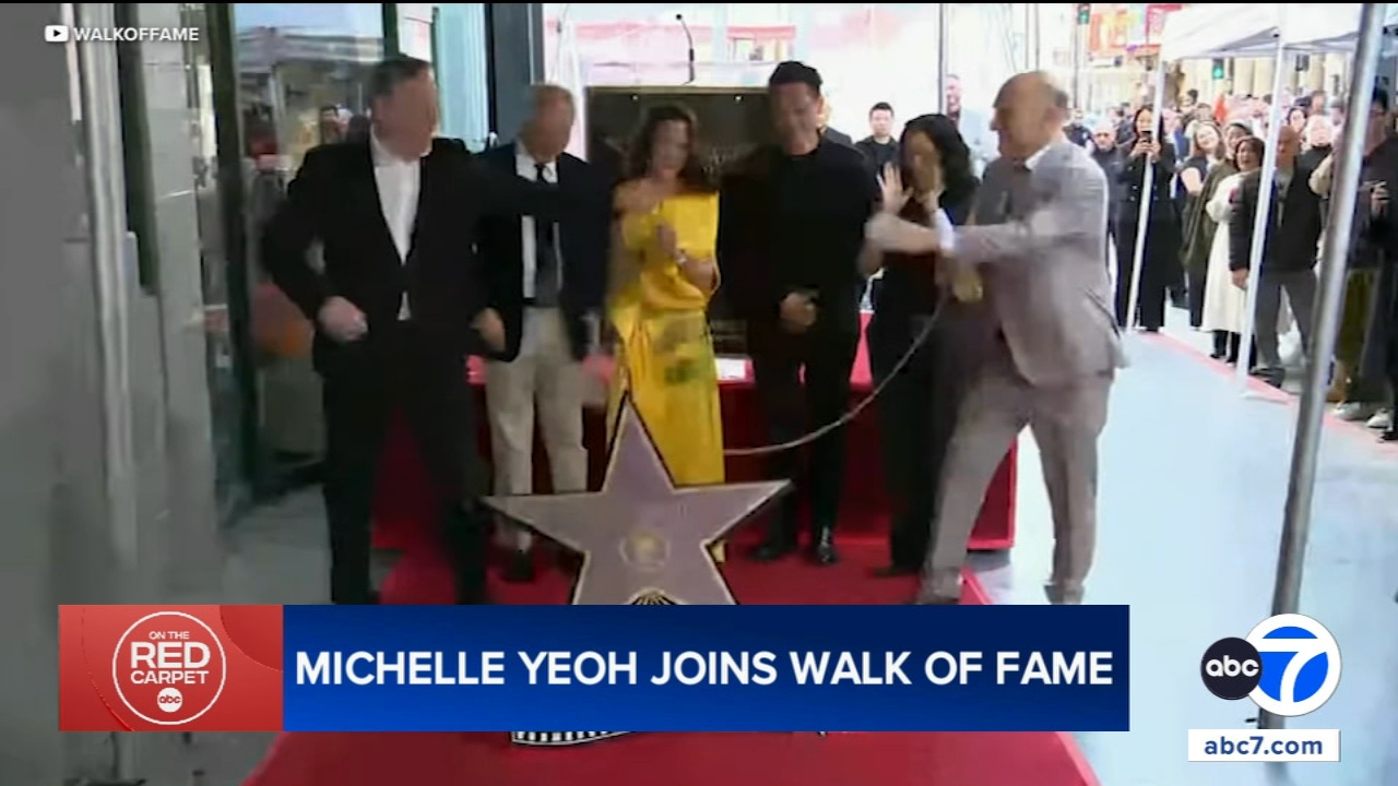 Michelle Yeoh honored with star on Hollywood Walk of Fame